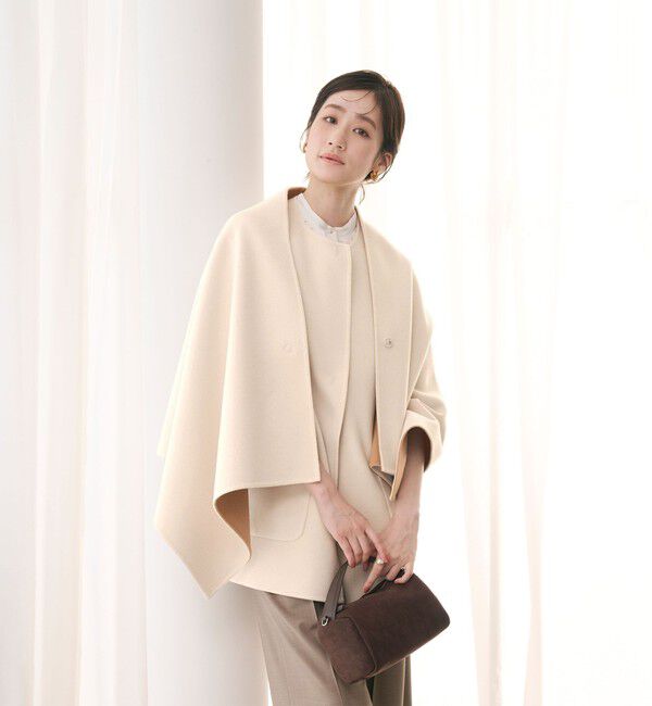 UNITED ARROWS「バイカラー リバー ストール」|ポンチョ・ケープ|