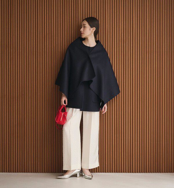 UNITED ARROWS「バイカラー リバー ストール」|ポンチョ・ケープ|