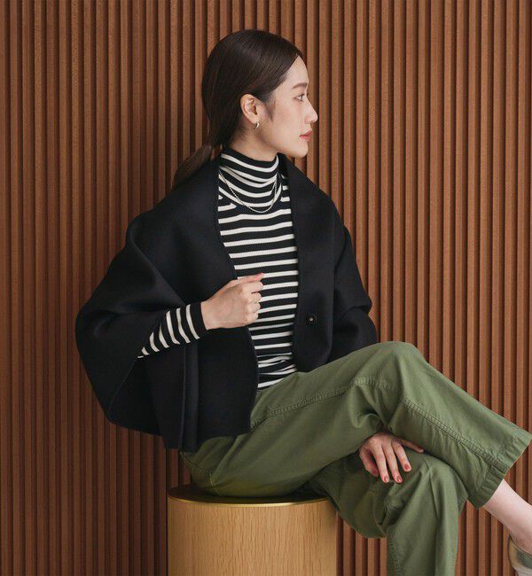 UNITED ARROWS「バイカラー リバー ストール」|ポンチョ・ケープ|