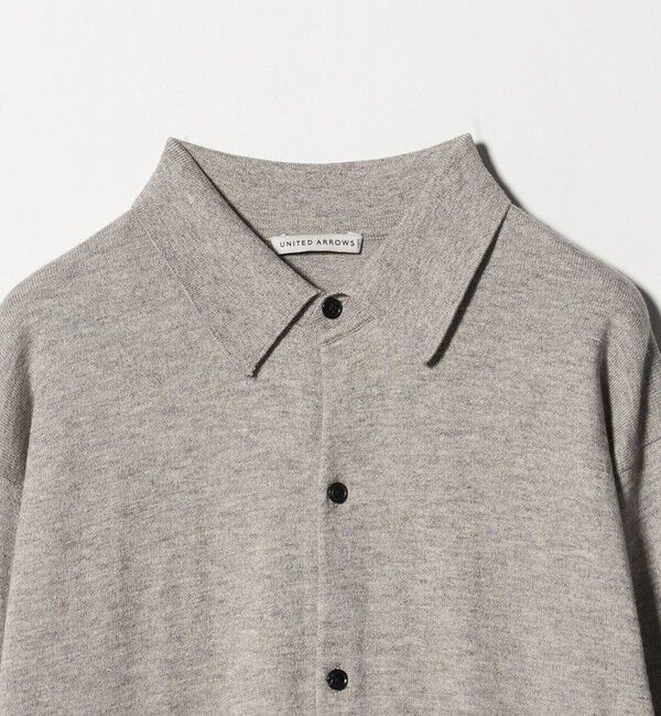 UNITED ARROWS「ピマコットン アルパカ ポロカラー カーディガン」|カーディガン|