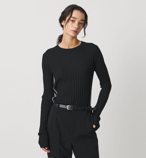 AEWEN MATOPH「＜AEWEN MATOPH＞リブハンドステッチプルオーバーニット」|ニット・セーター|