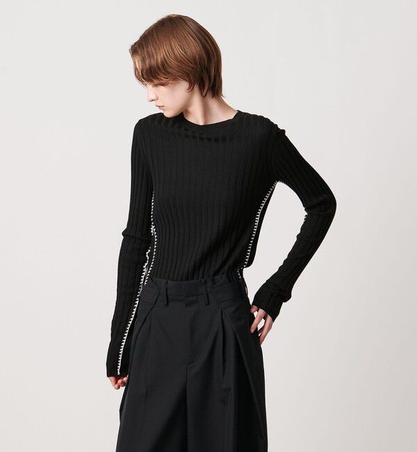 AEWEN MATOPH「＜AEWEN MATOPH＞リブハンドステッチプルオーバーニット」|ニット・セーター|