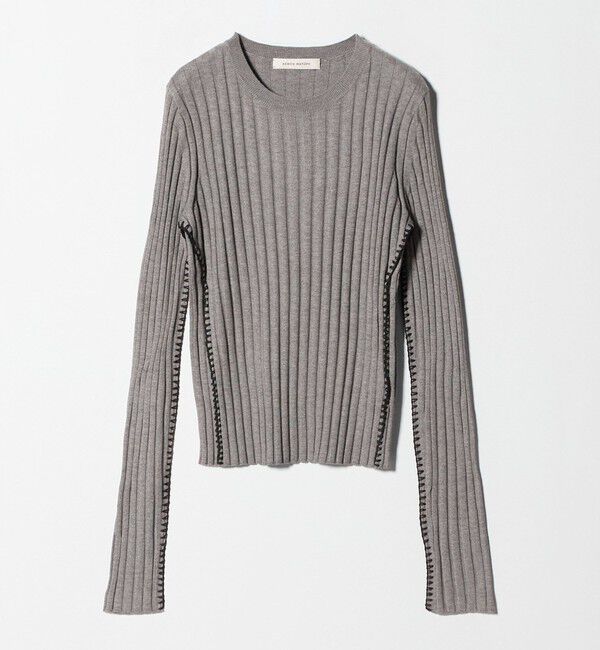 AEWEN MATOPH「＜AEWEN MATOPH＞リブハンドステッチプルオーバーニット」|ニット・セーター|