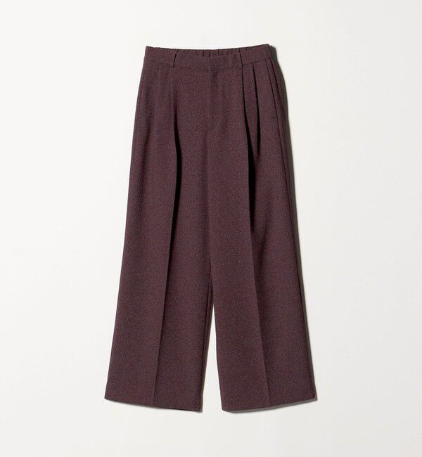 UNITED ARROWS「2タック メランジ ワイド パンツ ‐ウォッシャブル‐」|スラックス|