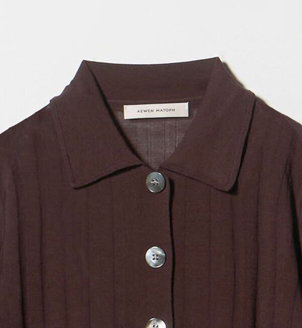 AEWEN MATOPH「＜AEWEN MATOPH＞シアーリブポロニット」|ニット・セーター|