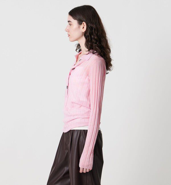 AEWEN MATOPH「＜AEWEN MATOPH＞シアーリブポロニット」|ニット・セーター|