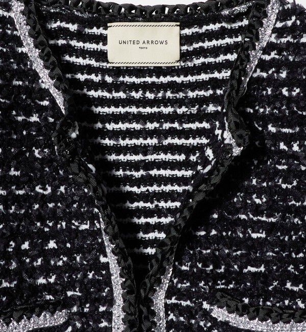 UNITED ARROWS「ツイードライク ニットカーディガン」|カーディガン|