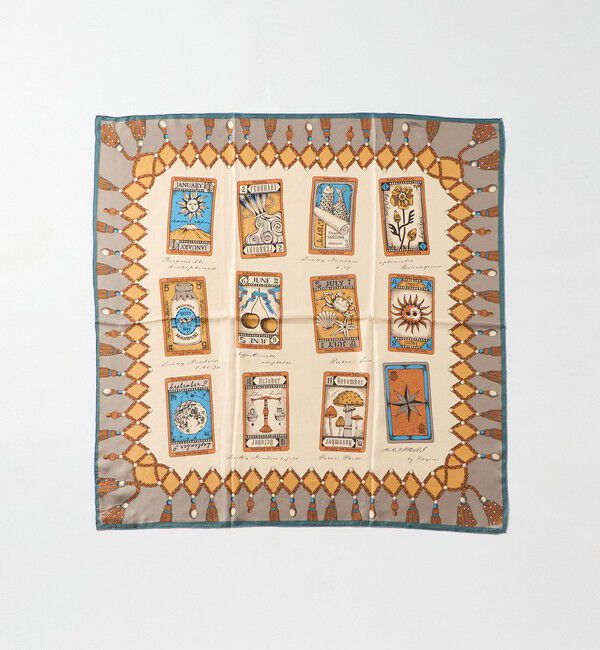 UNITED ARROWS「＜manipuri＞SILK 88&times;88 スカーフ 25FW」|マフラー|