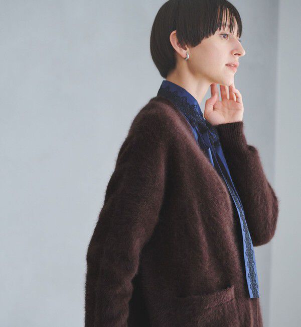 UNITED ARROWS「フォックスカシミヤ ミドル カーディガン」|カーディガン|