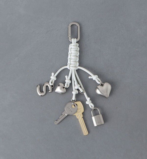 OSOI「【別注】＜OSOI＞ロープ キーリング」|チャーム・キーホルダー|WHITE