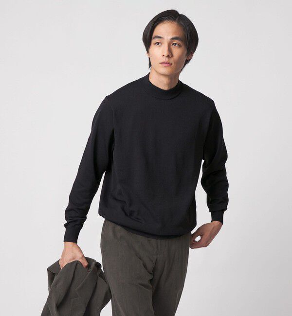 UNITED ARROWS「モックネックニット UA COZY ウォッシャブル」|ニット・セーター|