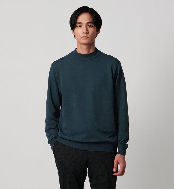 UNITED ARROWS「モックネックニット UA COZY ウォッシャブル」|ニット・セーター|
