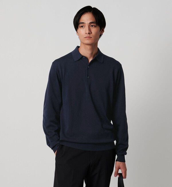 UNITED ARROWS「ニットポロシャツ UA COZY ウォッシャブル」|ポロシャツ|