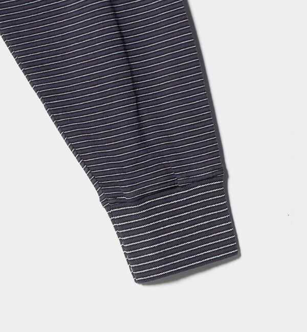 UNITED ARROWS「＜Yonetomi＞GARMENT DYED BORDER T-SHIRT/ボーダー タートルネック ロングTシャツ」|Tシャツ・カットソー|