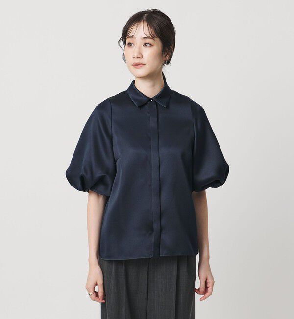 UNITED ARROWS「サテン バルーン ブラウス‐ウォッシャブル‐」|シャツ・ブラウス|