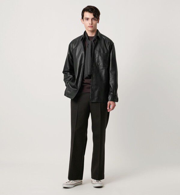 UNITED ARROWS「シープレザー オーバーシャツ」|その他|