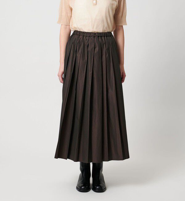 UNITED ARROWS「タフタ プリーツ ラメ スカート」|スカート|