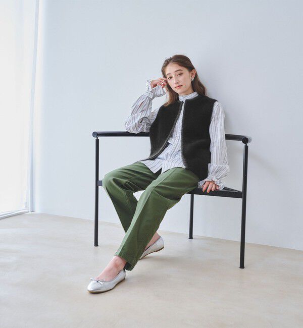 UNITED ARROWS「フォックスカシミヤ ジップ ベスト」|ベスト・ジレ|