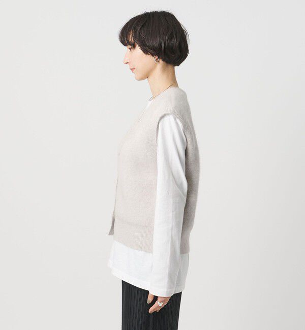 UNITED ARROWS「フォックスカシミヤ Vネック ベスト」|ベスト・ジレ|