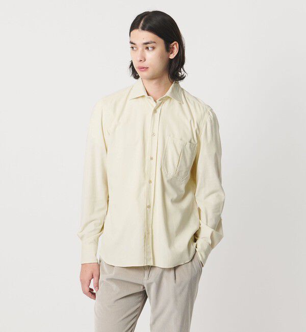 UNITED ARROWS「＜ERRICO FORMICOLA＞GIANNI/コーデュロイシャツ」|シャツ・ブラウス|OFF WHITE