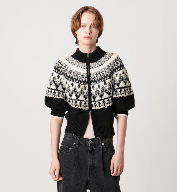 AEWEN MATOPH「＜AEWEN MATOPH＞ノルディックジップニットカーディガン」|カーディガン|