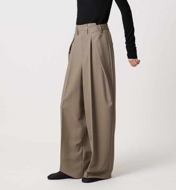 AEWEN MATOPH「＜AEWEN MATOPH＞ウールモヘヤ インタックパンツ」|チノ|