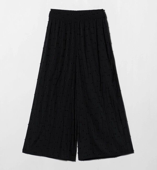 UNITED ARROWS「ドットカットジャガード イージー ワイド パンツ ‐ウォッシャブル‐」|チノ|