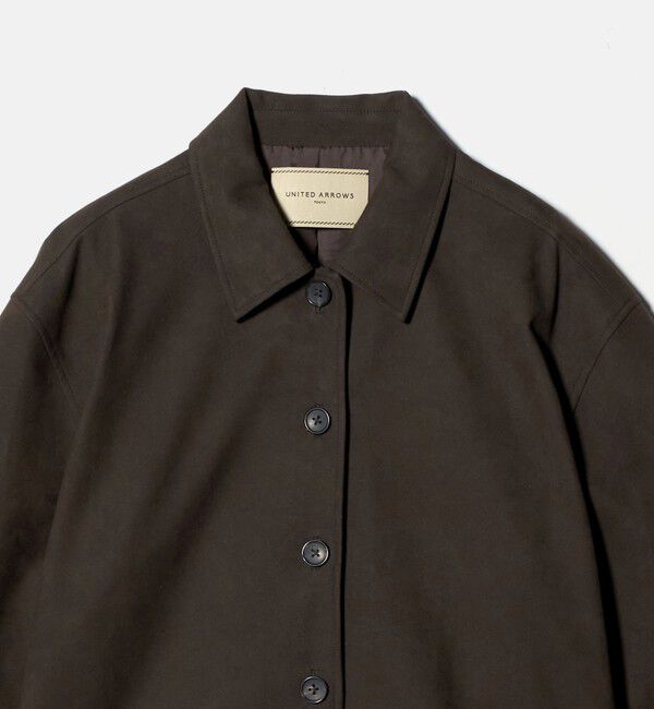 UNITED ARROWS「スエード ライク シャツ ジャケット」|シャツ・ブラウス|