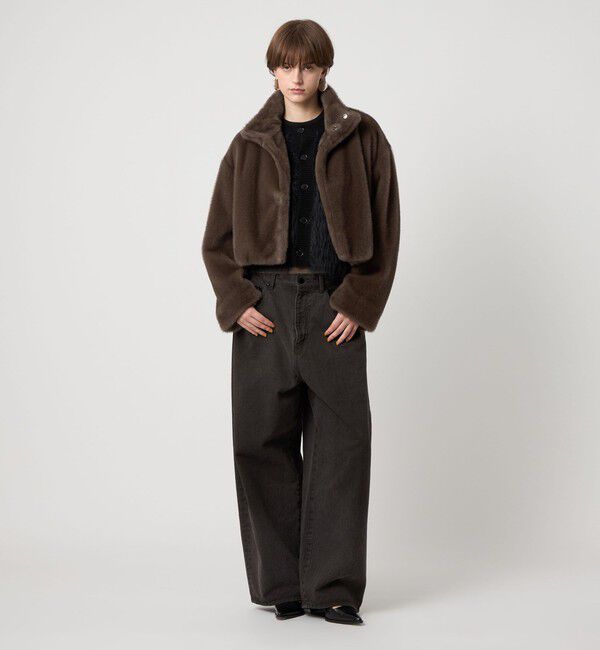 ASTRAET「＜ASTRAET＞フェイクファー スタンドカラー ブルゾン」|その他|