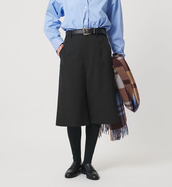 UNITED ARROWS「ギャバ ハーフパンツ」|その他|BLACK