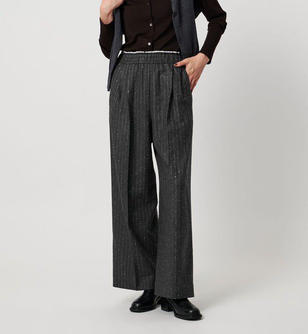 UNITED ARROWS「ワイド ストレート パンツ」|チノ|DK.GRAY