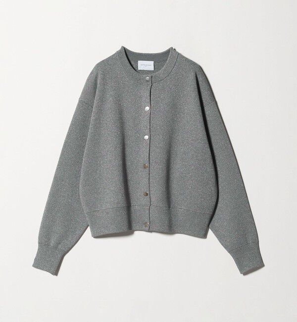 UNITED ARROWS「ラメ ニット スウェット カーディガン ‐ウォッシャブル‐」|カーディガン|