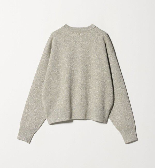 UNITED ARROWS「ラメ ニット スウェット カーディガン ‐ウォッシャブル‐」|カーディガン|