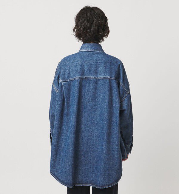 UNITED ARROWS「＜SACRA＞デニム ロング シャツ ジャケット」|シャツ・ブラウス|