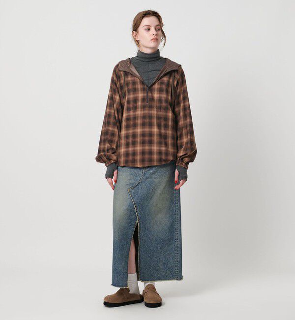 ASTRAET「＜ASTRAET＞チェック アノラックパーカー」|ブルゾン・スタジャン|