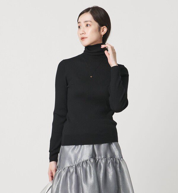 UNITED ARROWS「リブ タートルネック ニット」|ニット・セーター|