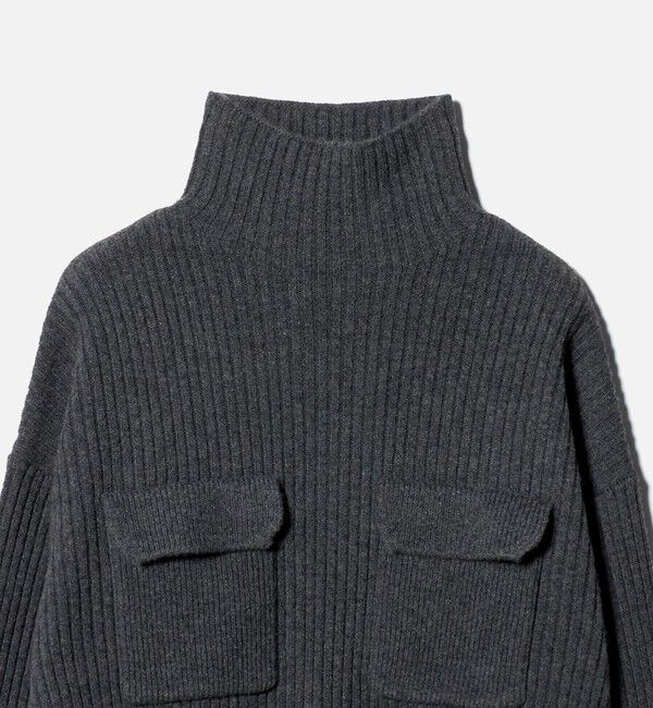 UNITED ARROWS「＜SACRA＞Wポケット タートル リブ ワンピース」|ワンピース|