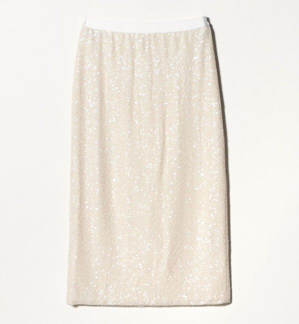 UNITED ARROWS「スパンコール Iライン スカート」|タイト|