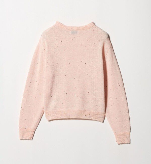 UNITED ARROWS「フラワー スパンコール クルーネック ニット」|ニット・セーター|