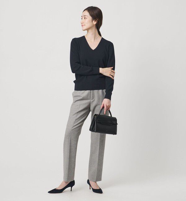 UNITED ARROWS「フルニードル Vネック ニット」|ニット・セーター|