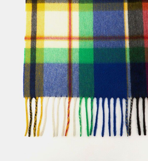 UNITED ARROWS「＜Joshua Ellis＞カシミヤ チェック マフラー」|マフラー|