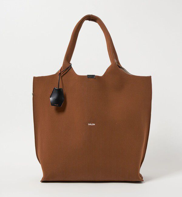 UNITED ARROWS「＜hALON＞ストライプ ニット トートバッグL」|トートバッグ|MD.BROWN