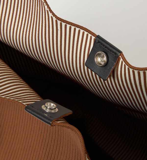 UNITED ARROWS「＜hALON＞ストライプ ニット トートバッグL」|トートバッグ|