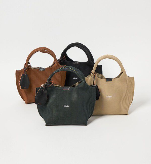 UNITED ARROWS「＜hALON＞ストライプ ニット トートバッグS」|トートバッグ|