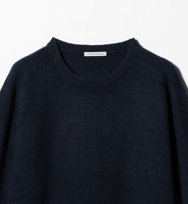 UNITED ARROWS「ウール カシミヤ ミドルゲージ クルーネック ニット」|ニット・セーター|