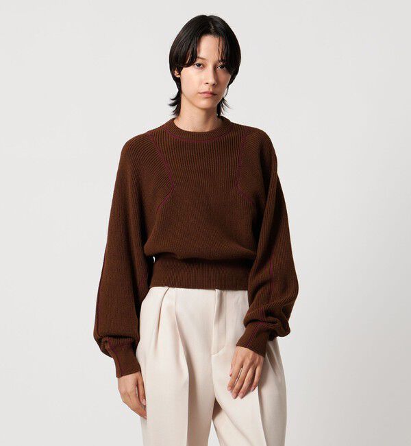 AEWEN MATOPH「＜AEWEN MATOPH＞アゼステッチ ニットプルオーバー ‐ ウォッシャブル ‐」|ニット・セーター|