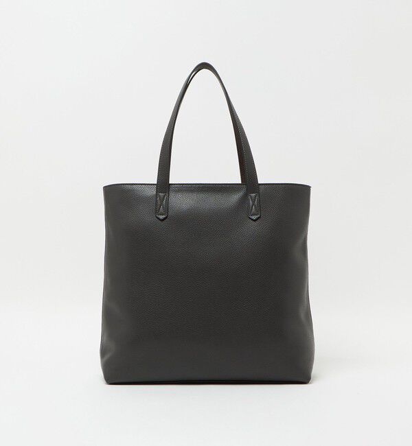 UNITED ARROWS「レザーライク トートバッグ TALL」|トートバッグ|DK.GRAY