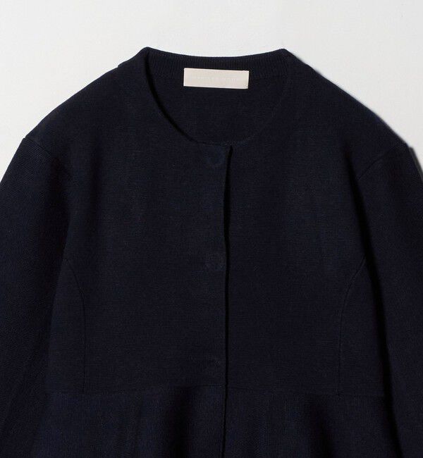 UNITED ARROWS「＜Marilyn Moon＞ミラノリブ ペプラム ジャケット」|ノーカラージャケット|