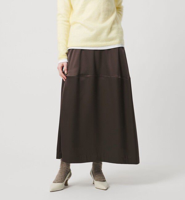 UNITED ARROWS「サテン コクーン スカート ‐ウォッシャブル‐」|スカート|