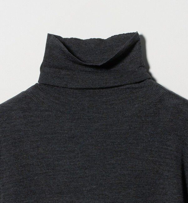 UNITED ARROWS「18G フィットリブ タートルネック ニット」|ニット・セーター|
